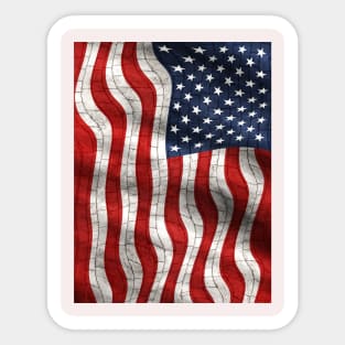 American Flag Sticker